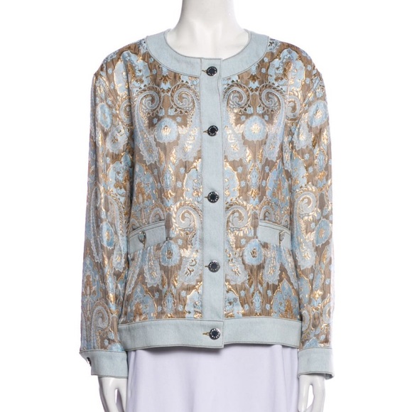 Sandro Orcan Metallic Jacquard Jacket. excellent condition. size 38. - Picture 4 of 4